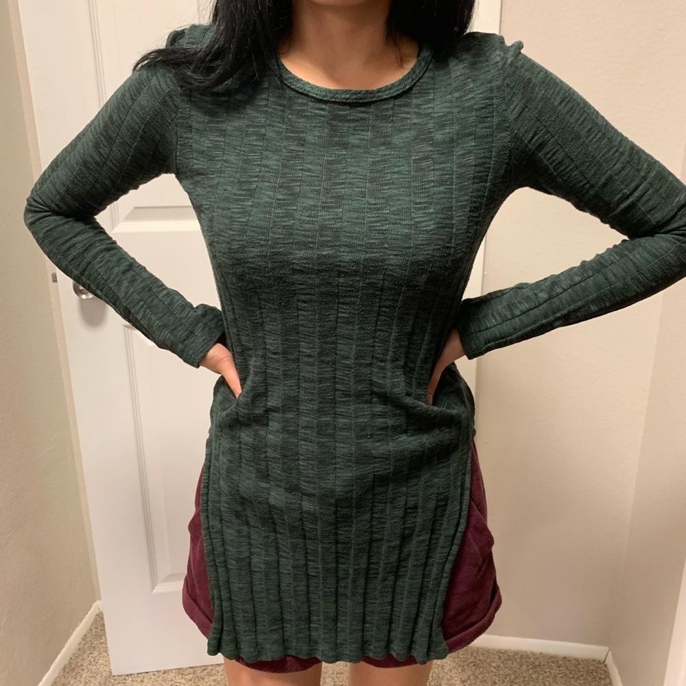 💫LA hearts long sweater🌟 Green💚